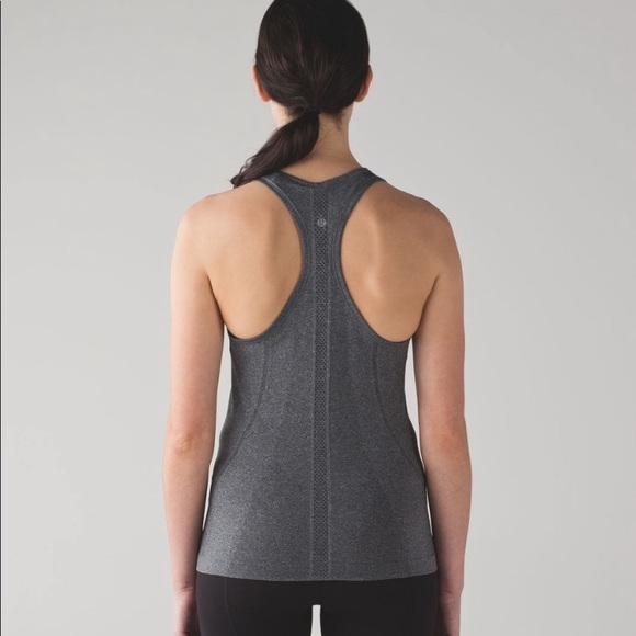 Lululemon Run: Swiftly Tech Tank top Heathered Black - Picture 3 of 6